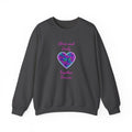 Personalized Heart Crewneck Sweatshirt - Customizable Couple Pullover