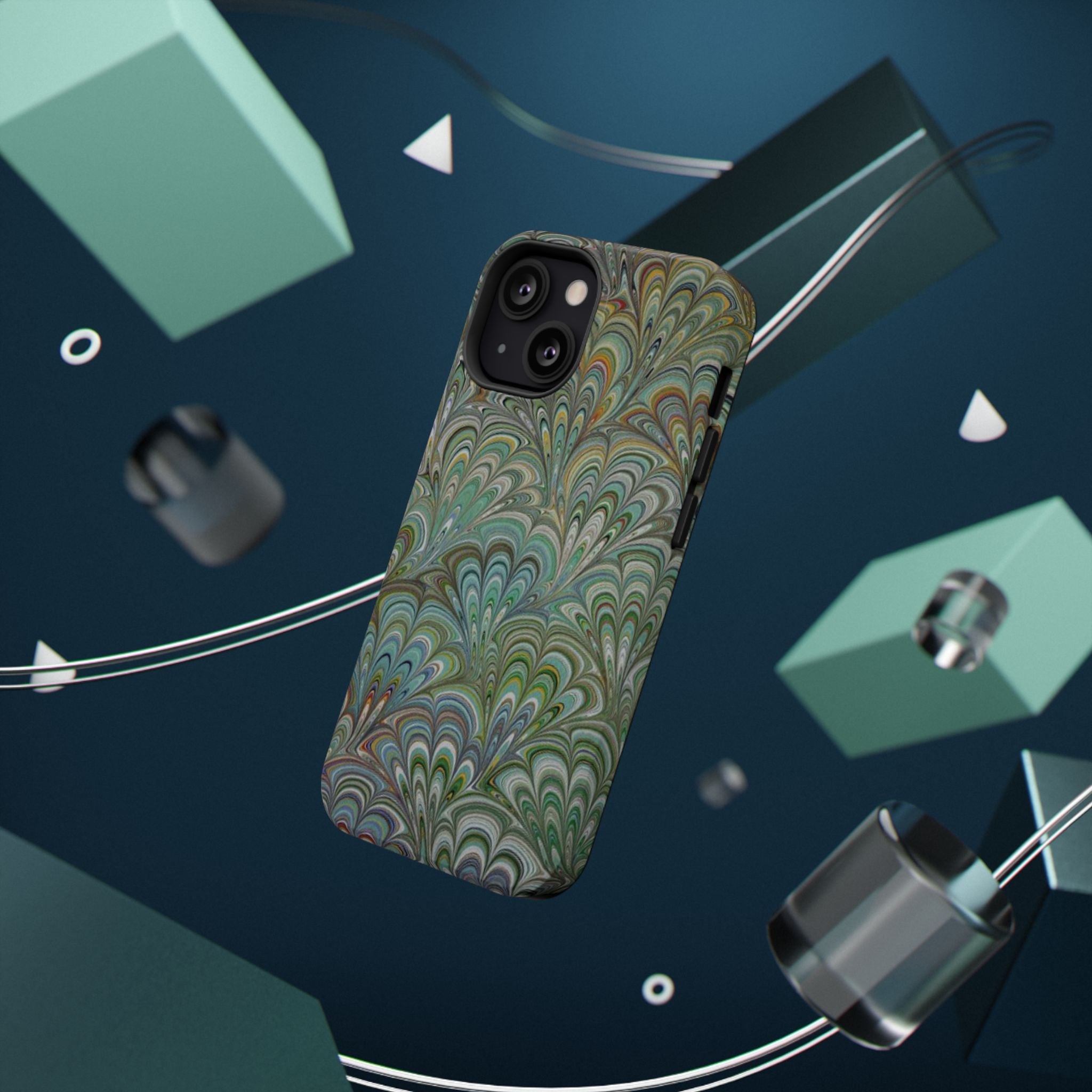 Italian Peacock Green Highly Durable Phone Case for Apple + Samsung