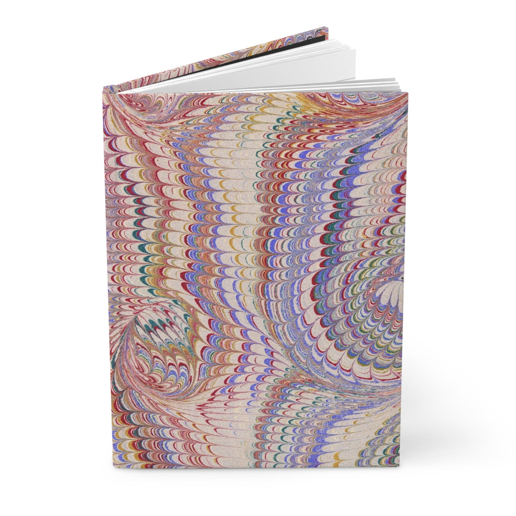 Pastel Pink Vintage Italian Marble Hardcover Journal Matte, Hand-Painted Design, Artistic Notebook, Writing Diary, Lined - Unique Gift