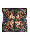 Vivid Wildflowers Western Cowgirl Silk Wild Rag Scarf