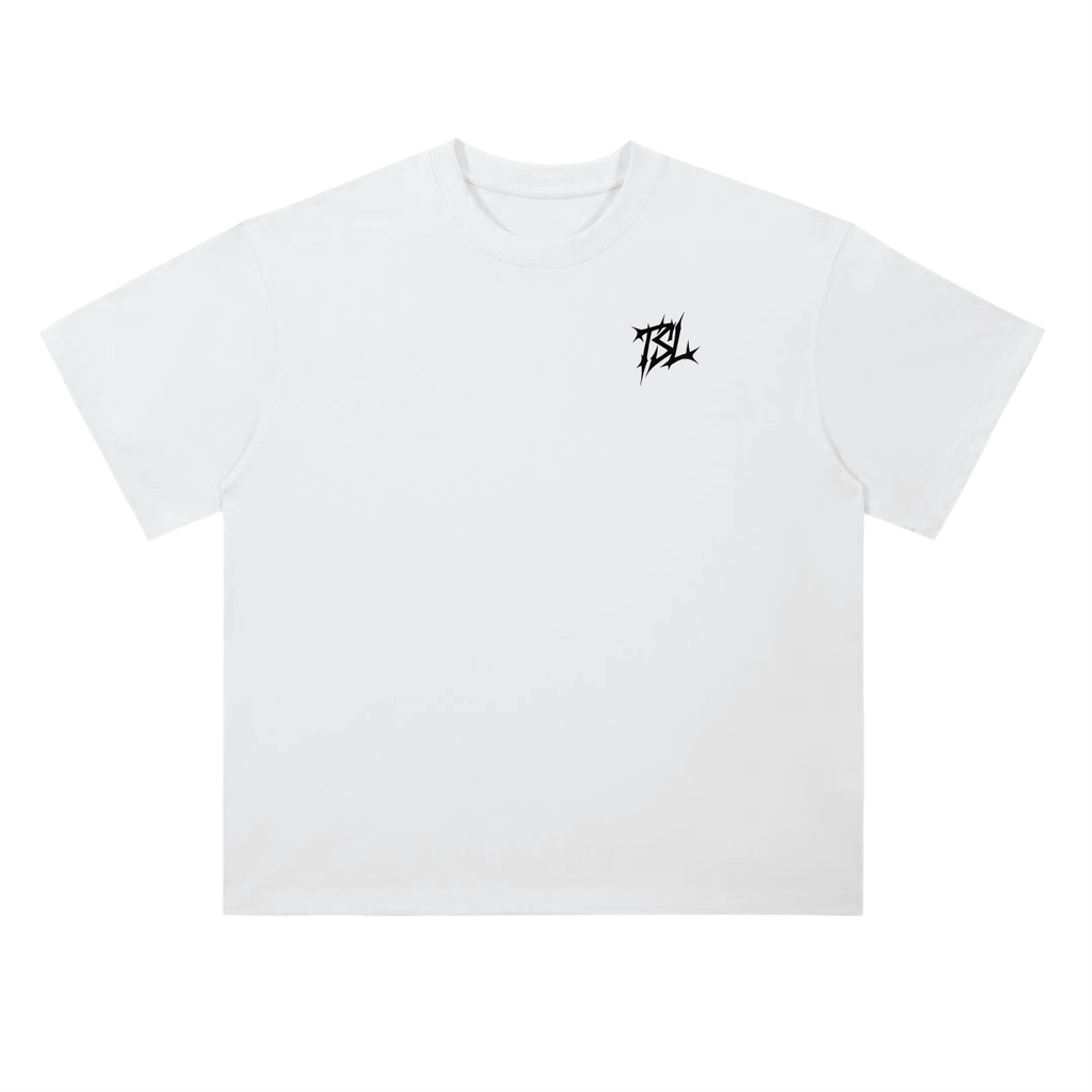 White Staple Tee