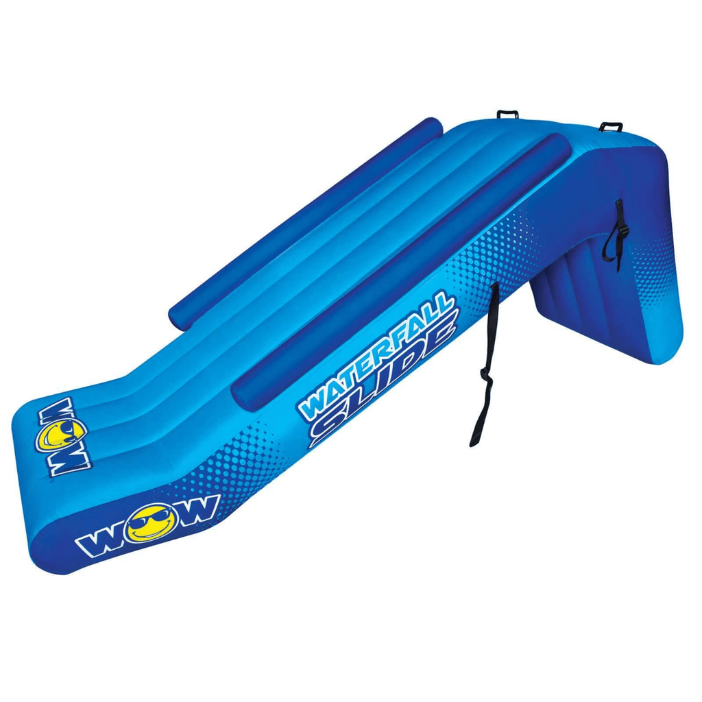 WOW Watersports Pontoon Waterfall Slide with Inflatable Safety Rails