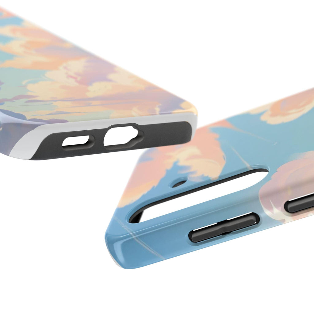 Samsung Tough Phone Case Blue Sky And Clouds