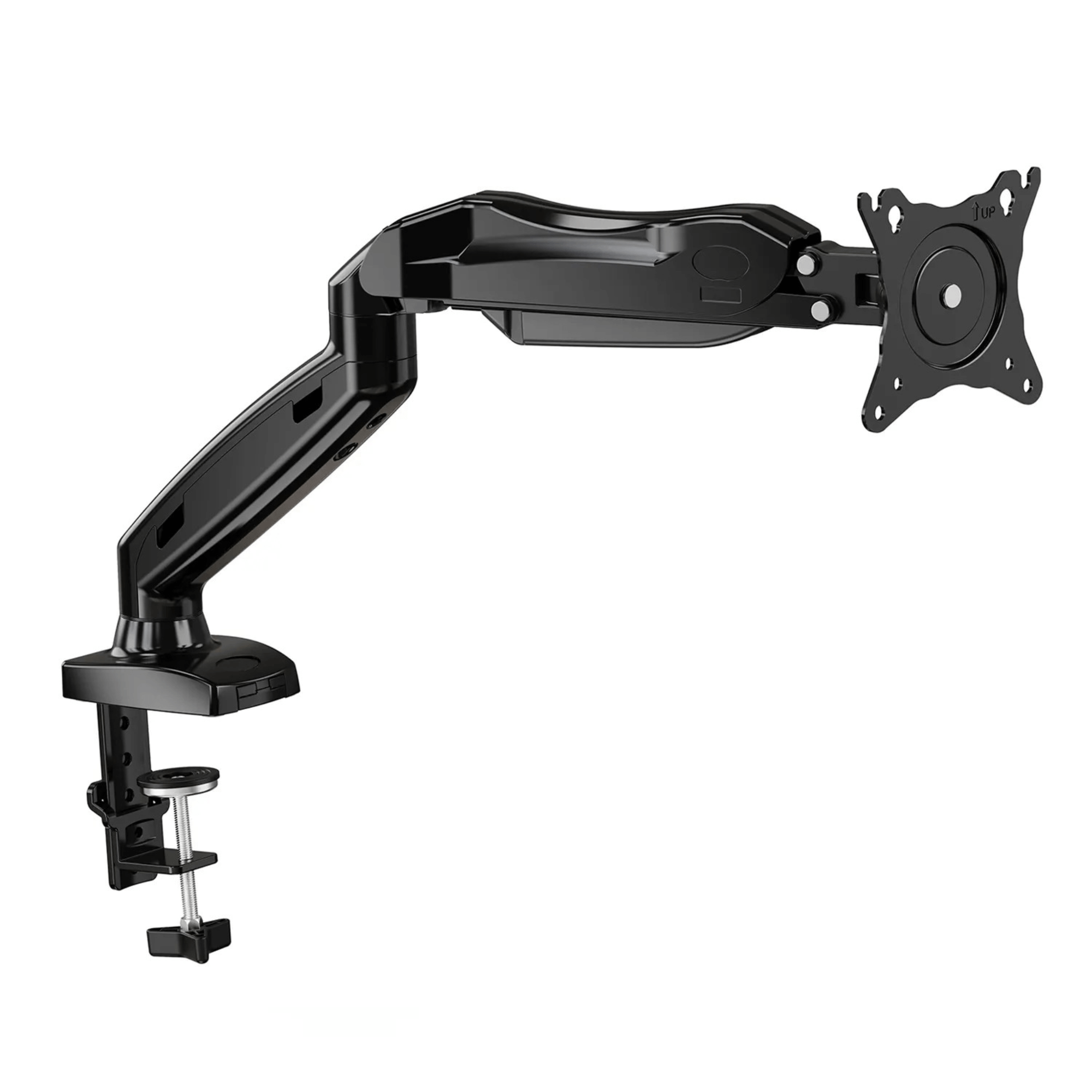 ErgoAV Gas Spring Desk Mount for Single Monitors 13" to 27"