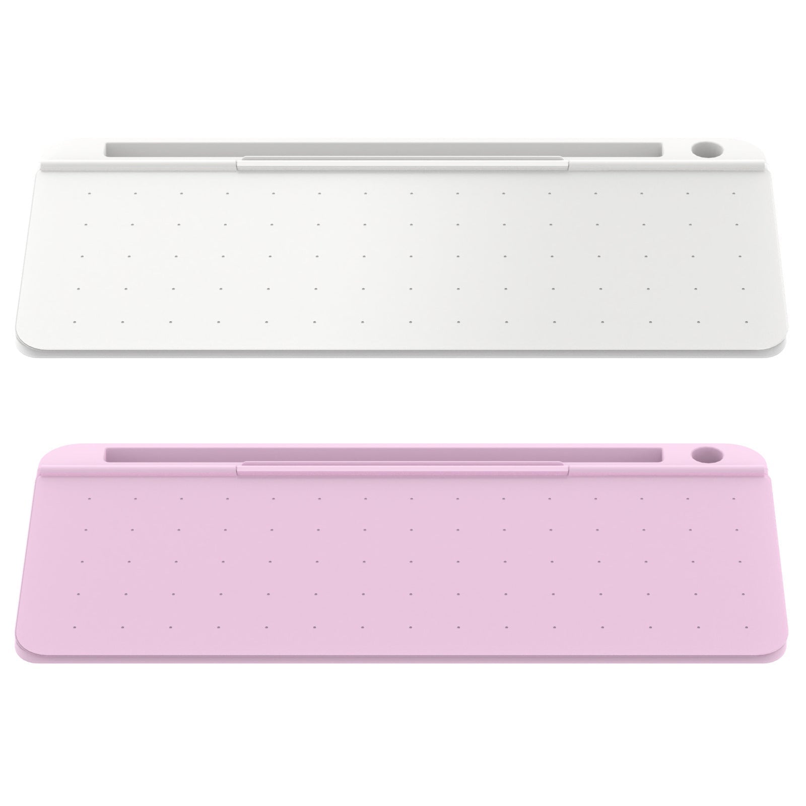 Computer Desktop Keyboard Portable Erasable Message Note Board Office Storage Box