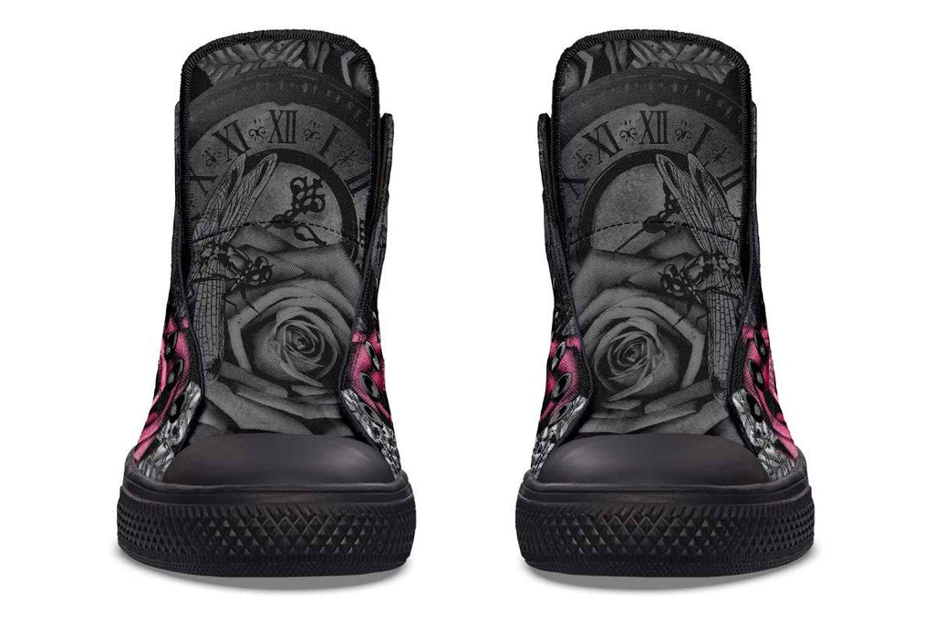 Printed Couple High-top Canvas Shoes