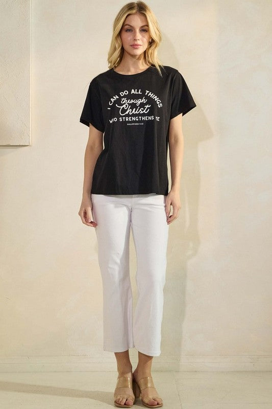 PLUS I Can Do All Things Graphic Cotton T-Shirt