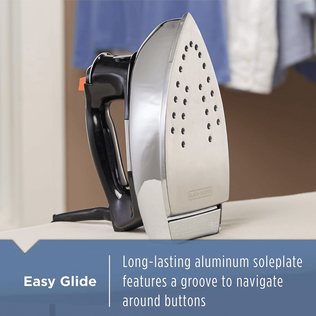 Black & Decker Classic Auto-Shutoff Iron with Aluminum Soleplate