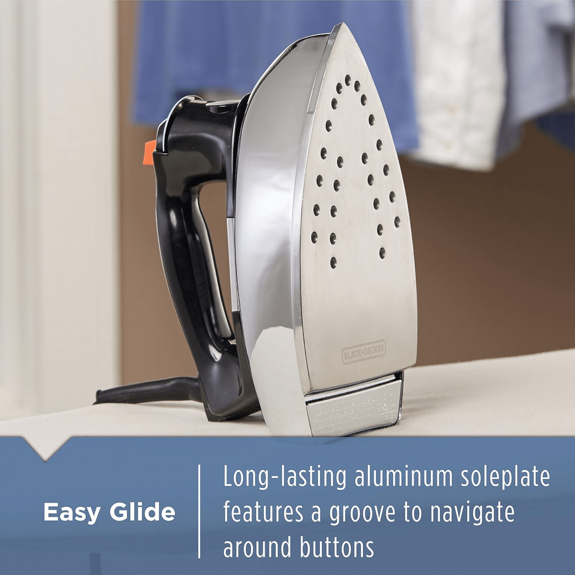 Black & Decker Classic Auto-Shutoff Iron with Aluminum Soleplate