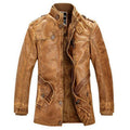 Winter Men's Leather Men's fashion Clothing With Zipper