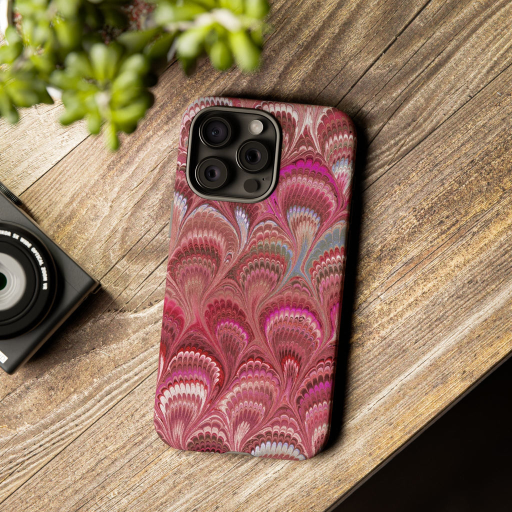 Shades of Pink Marbled Phone Case —  Dual Layer - Tough Protective Phone Cover