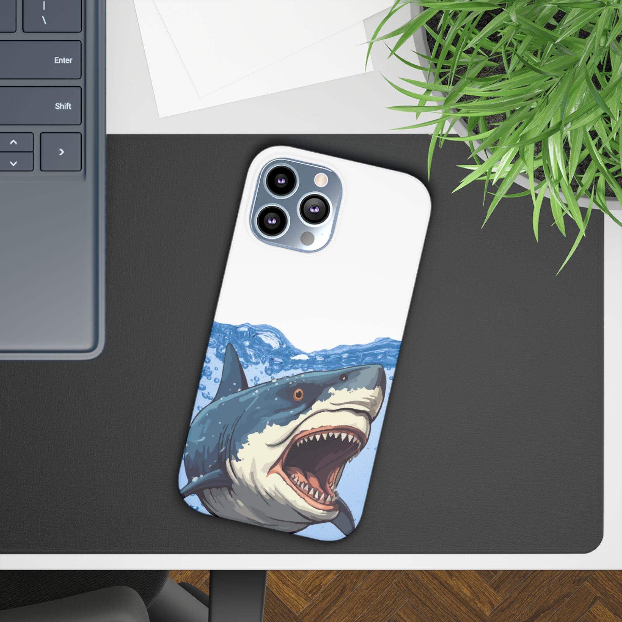 Shark Frenzy Phone Case – Dive into Bold Style