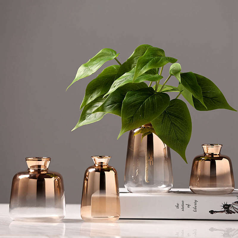 Nordic modern minimalist decoration in glass vase