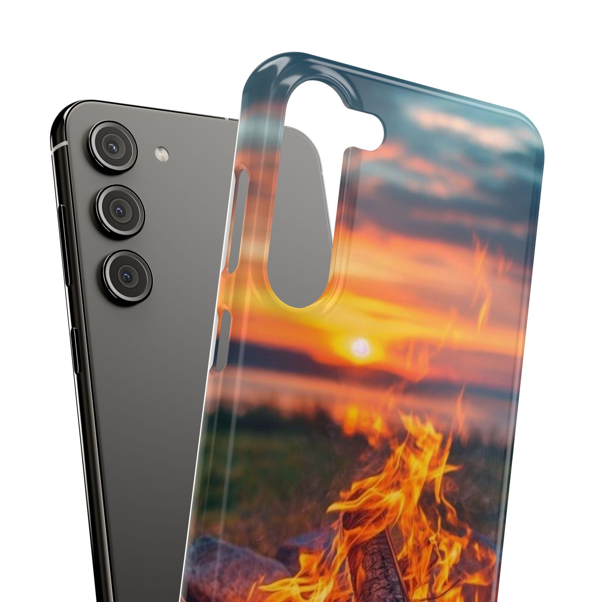 Woodland Fire Phone Case – Warmth of Nature’s Blaze on Your Device