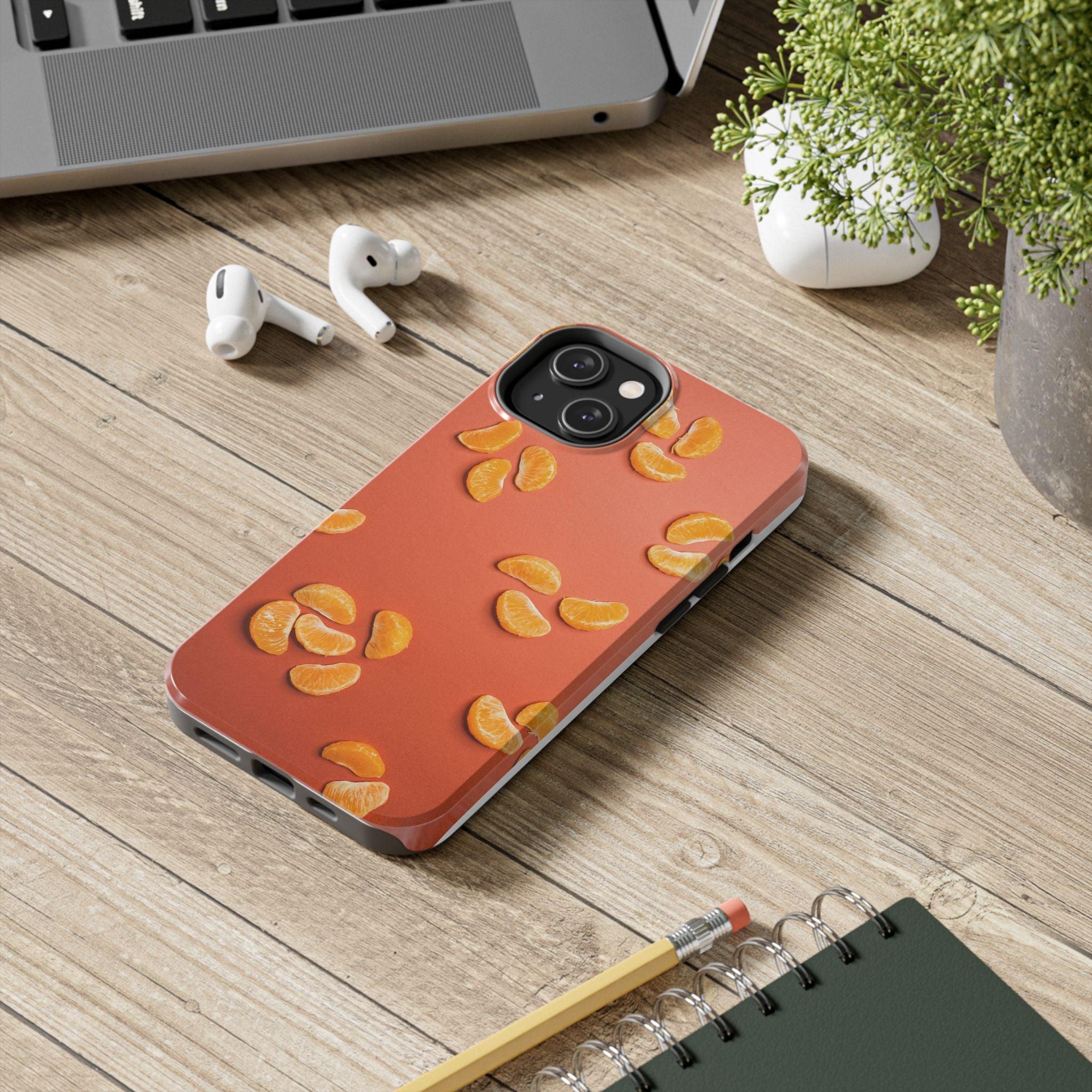 Peal Oranges printed Tough Phone Cases