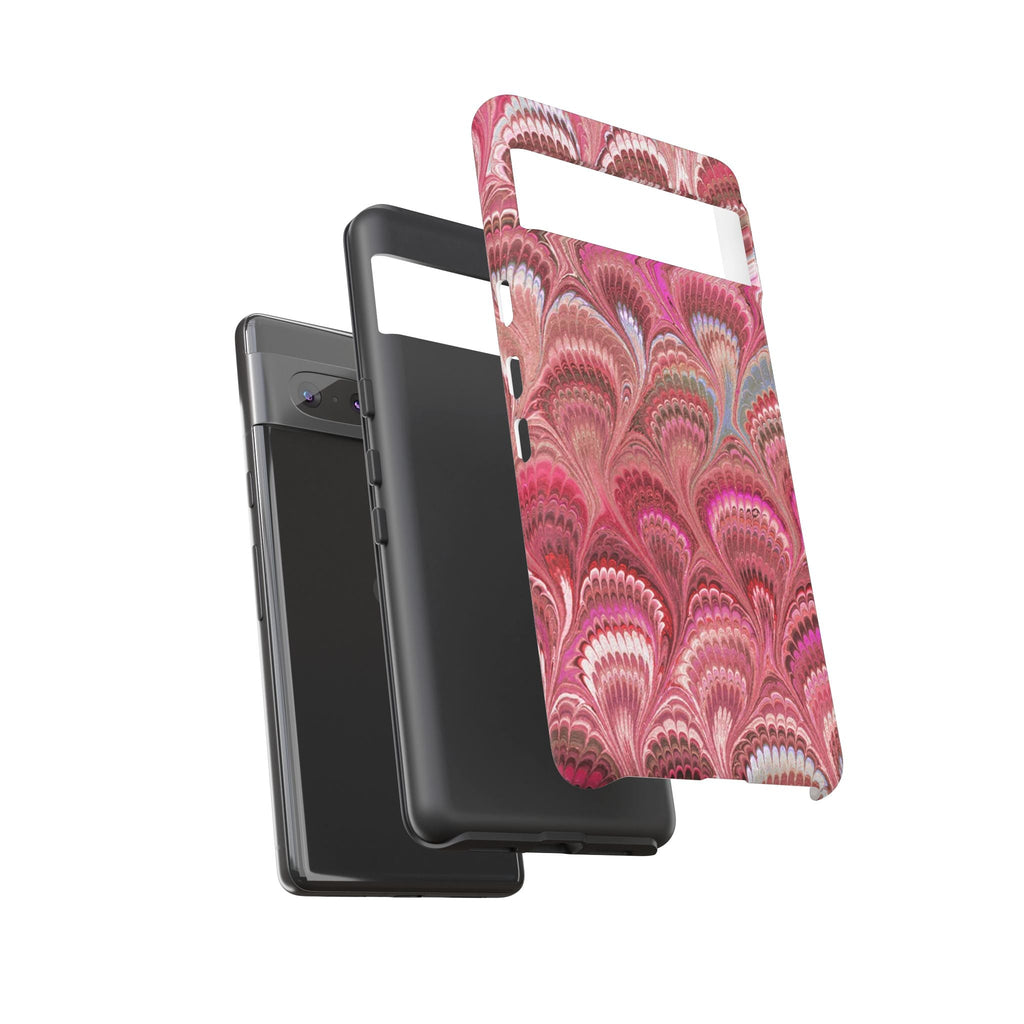 Shades of Pink Marbled Phone Case —  Dual Layer - Tough Protective Phone Cover
