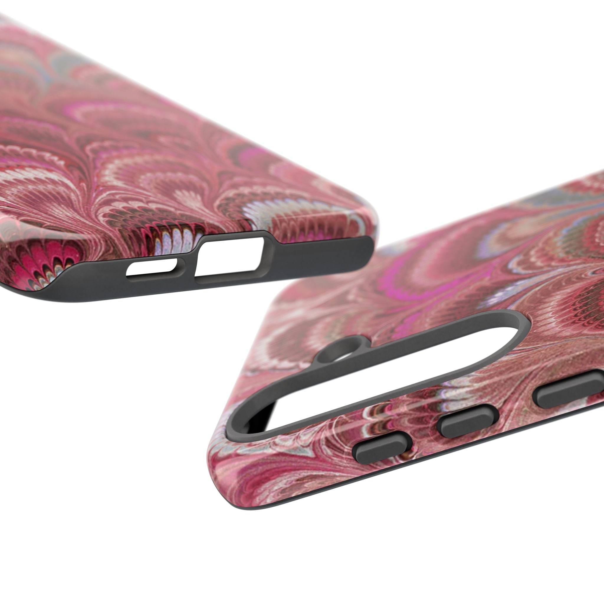 Shades of Pink Marbled Phone Case —  Dual Layer - Tough Protective Phone Cover