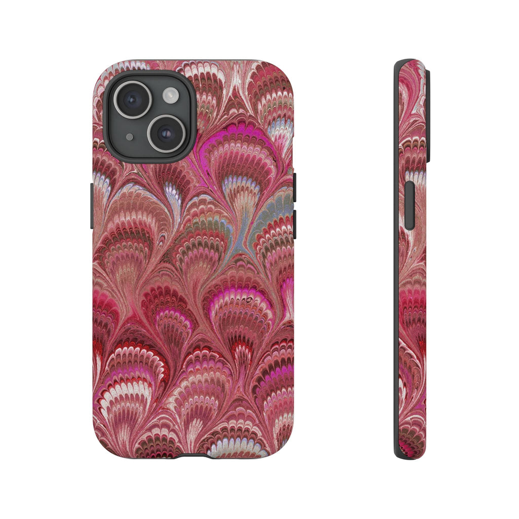 Shades of Pink Marbled Phone Case —  Dual Layer - Tough Protective Phone Cover
