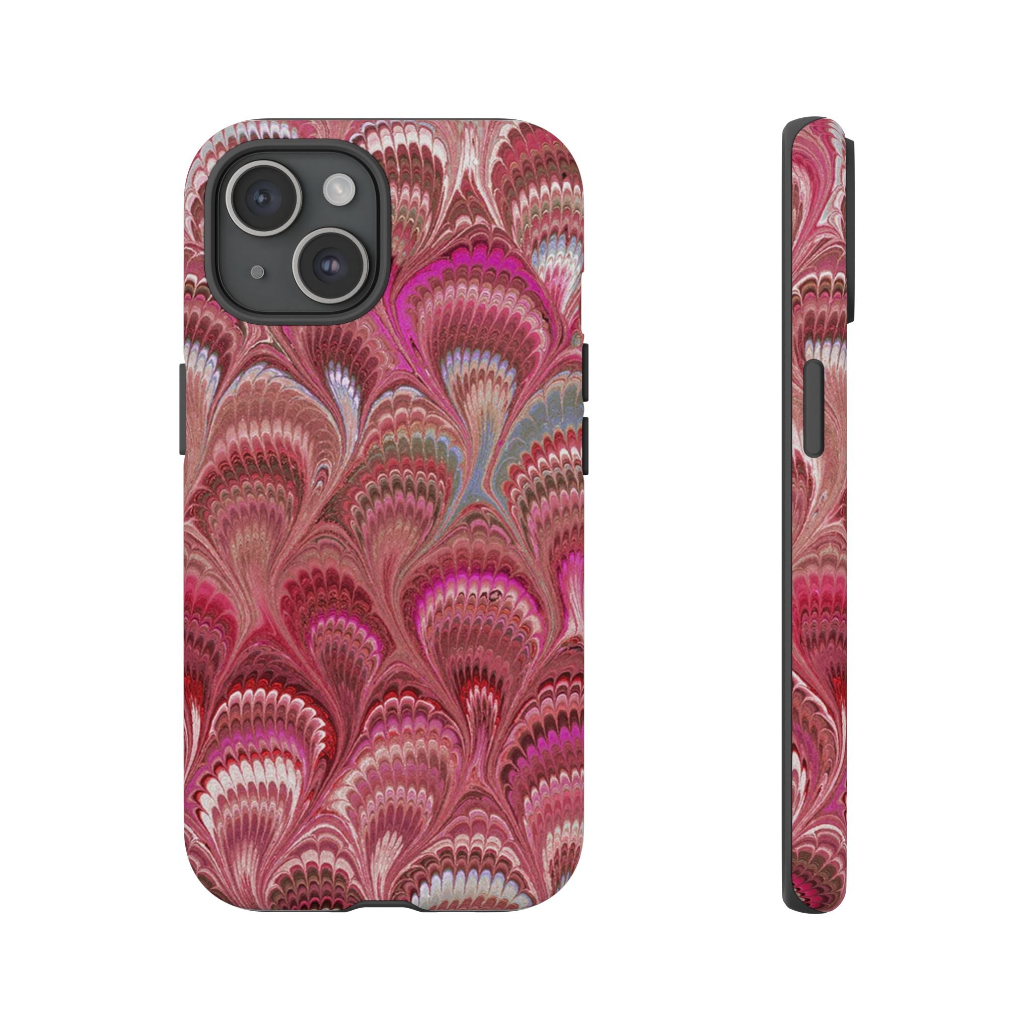 Shades of Pink Marbled Phone Case —  Dual Layer - Tough Protective Phone Cover