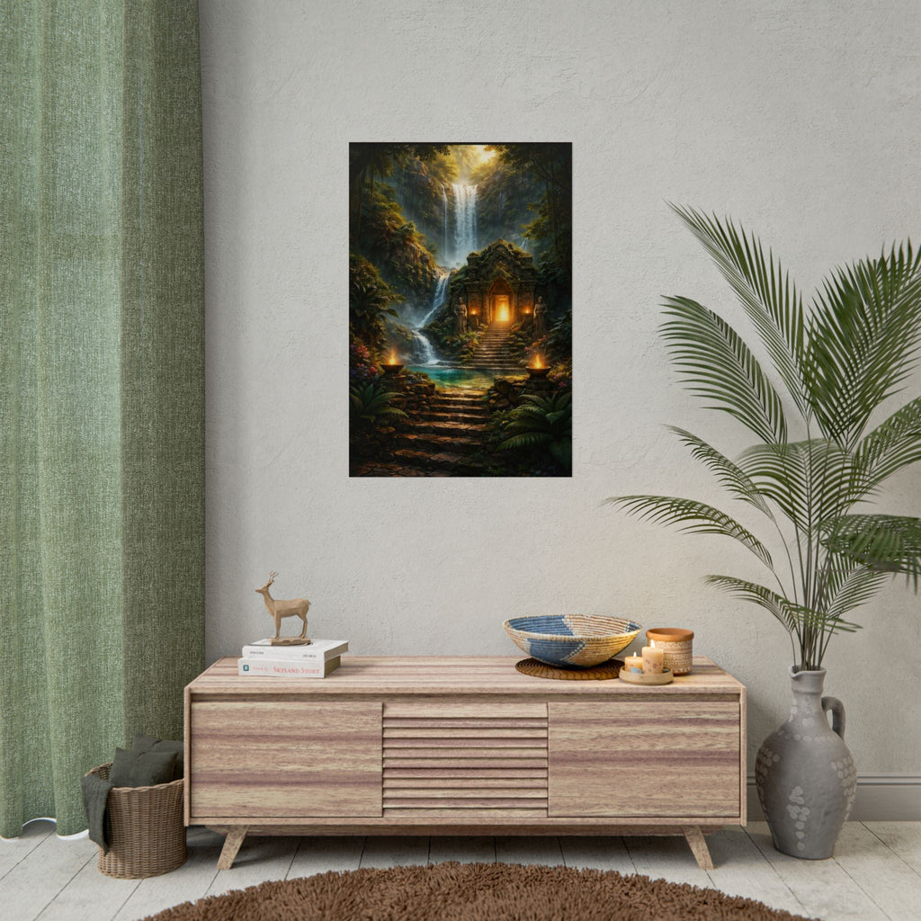 Mystic Jungle Temple Poster
