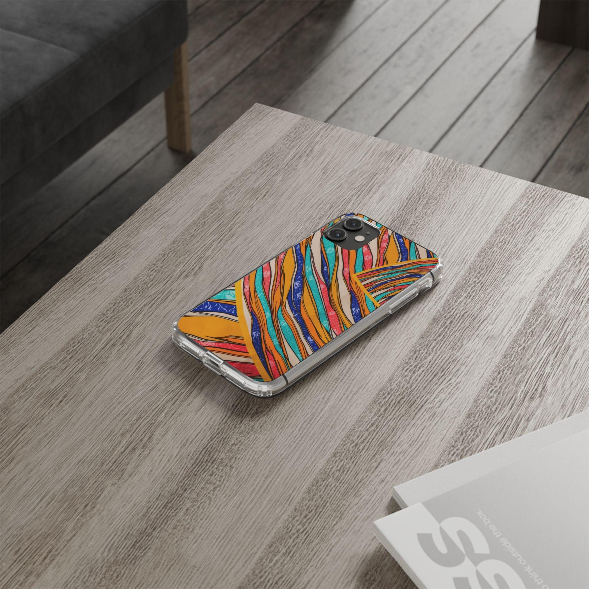 Clear Cases Stripes of  Powerful Colors