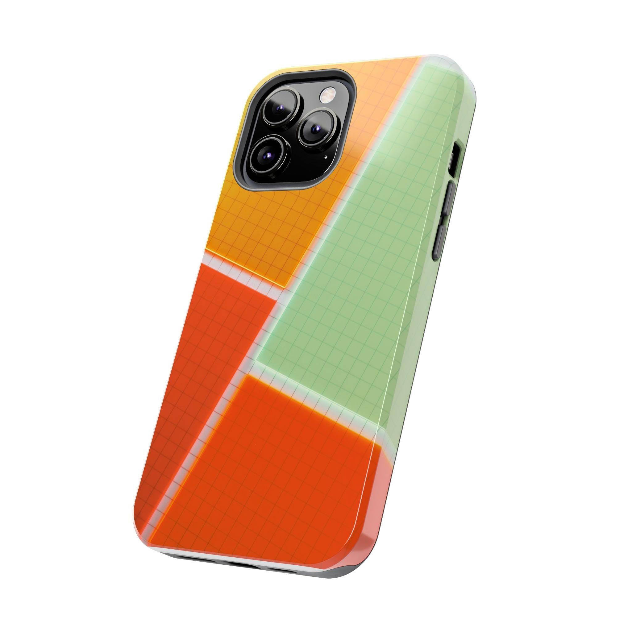Four Colors Blocks With Shades Tough Phone Cases
