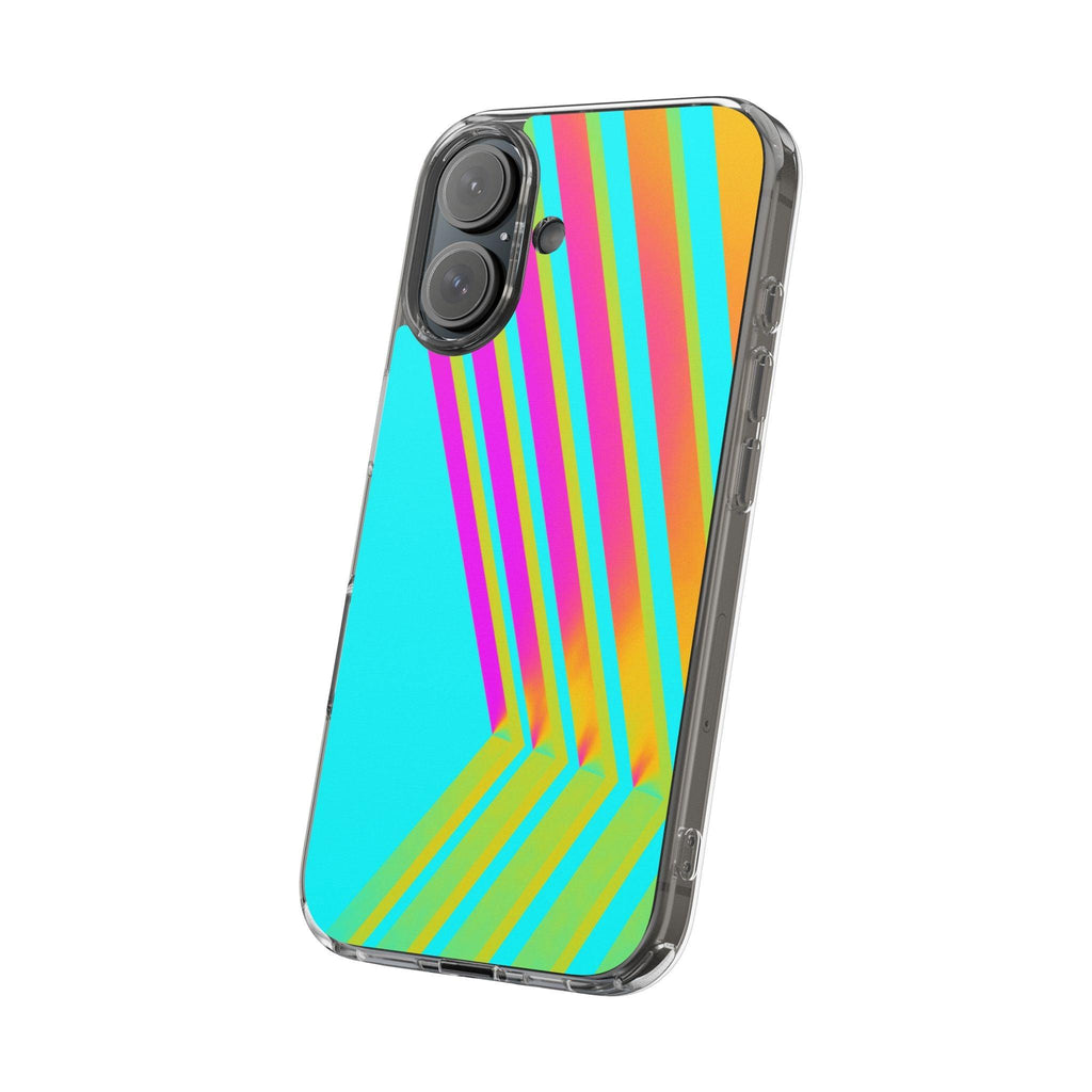 Abstract Pattern With Vibrant Color Clear Cases