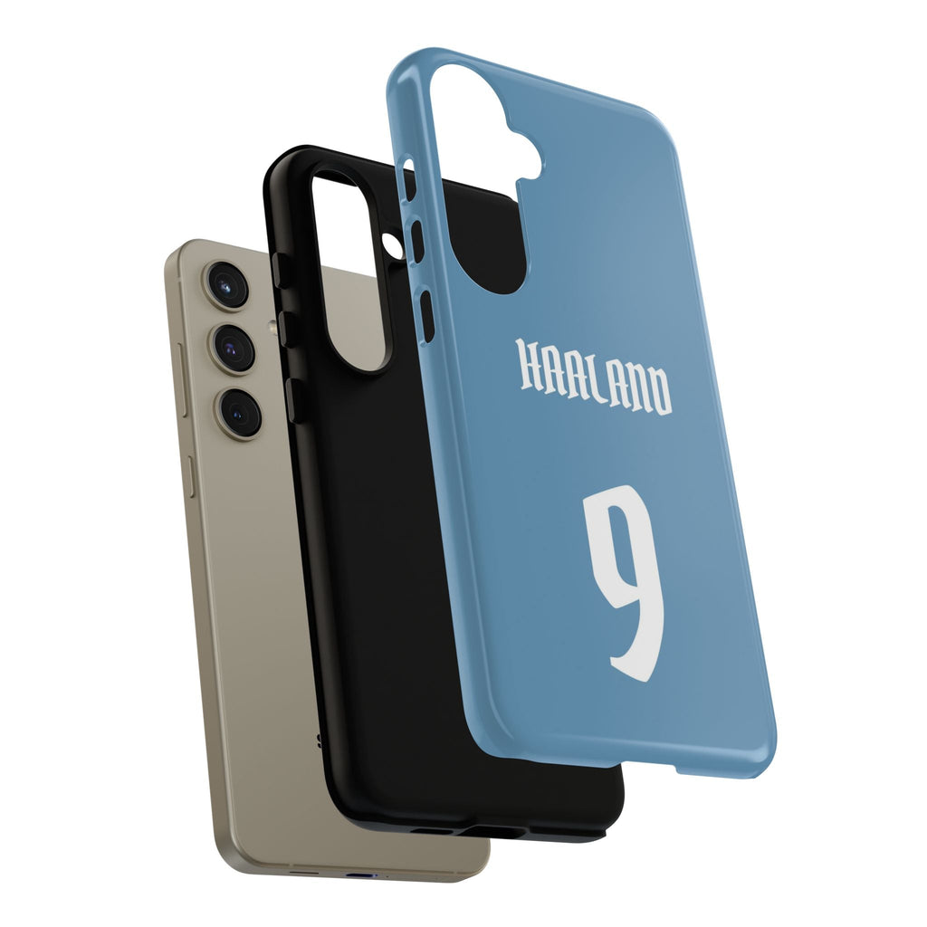 Erling Haaland PowerStrike – Rugged Dual-Layer Protection & Slim Profile | Compatible with iPhone 8 to 16 Pro Max & Samsung Galaxy S10 to S25 Ultra