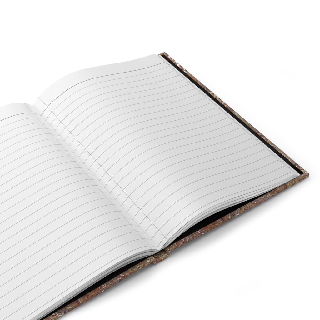 Italian Marble Hardcover Journal Matte, Brown