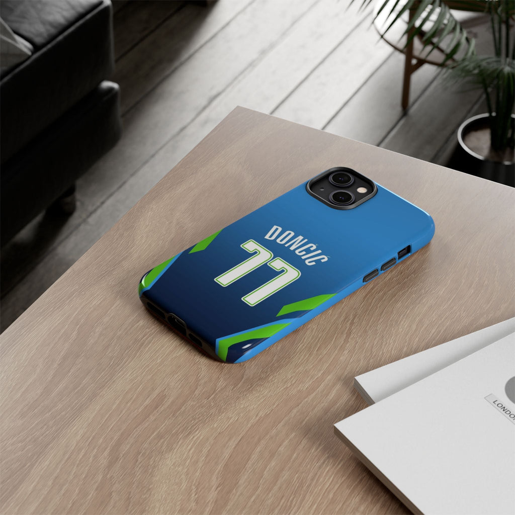 Luka Dončić Ice Vision Edition – Rugged Dual-Layer Build, Slim Fit | Compatible with iPhone 8–16 Pro Max & Samsung Galaxy S10–S25 Ultra