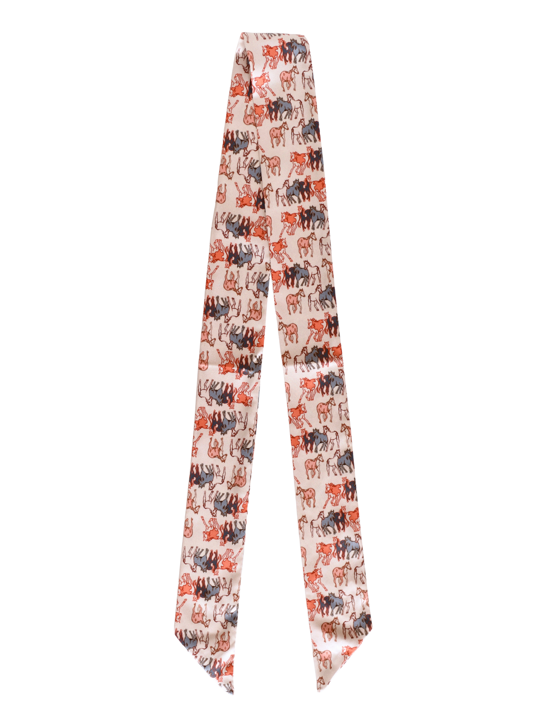 Mustang Meadows Silk Twilly Western Scarf