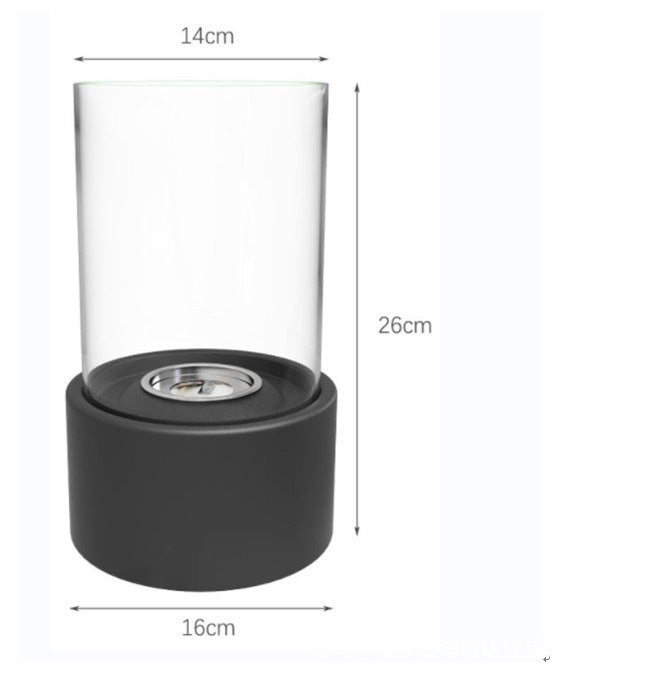 Metal Alcohol Fireplace Portable Indoor Desktop