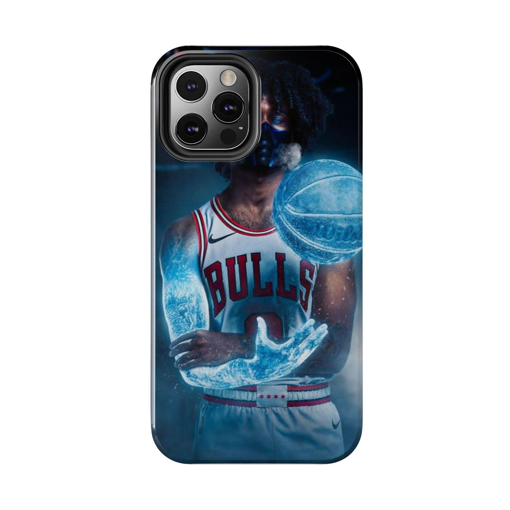 Coby White Chicago Bulls NBA Basketball Printed Tough Phone Case for iPhone & Samsung Galaxy - Dynamic Player Action Design