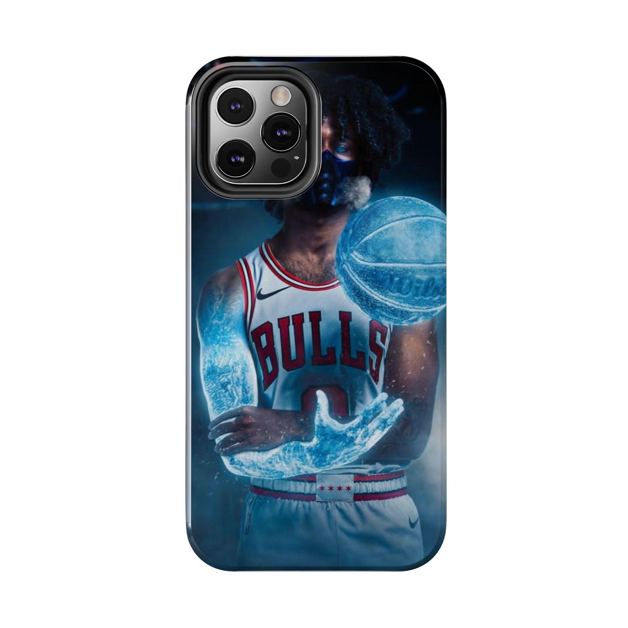 Coby White Chicago Bulls NBA Basketball Printed Tough Phone Case for iPhone & Samsung Galaxy - Dynamic Player Action Design