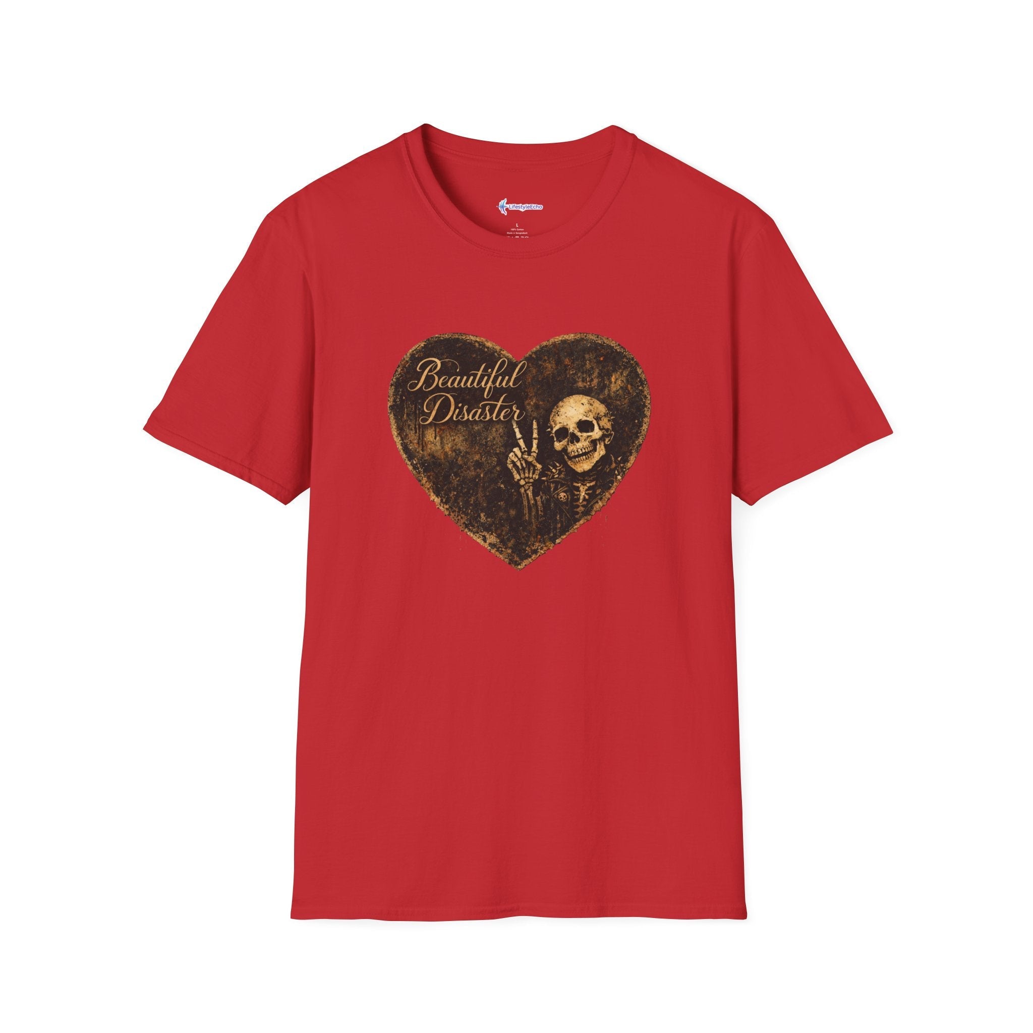 Beautiful Disaster Heart T-Shirt — Heart Graphic 'Beautiful Disaster' Tee