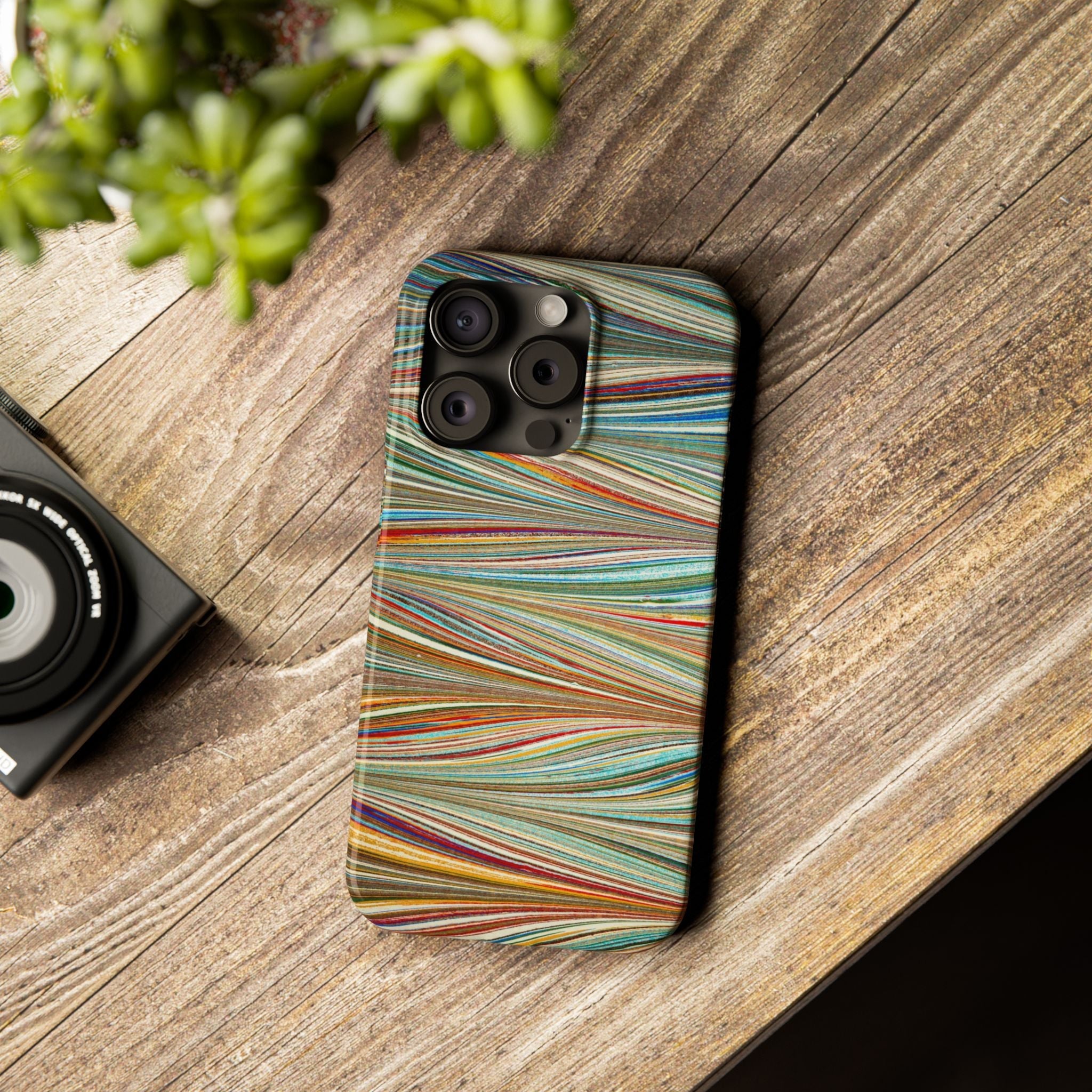 Florentine Multi-Colored Marbled Phone Case
