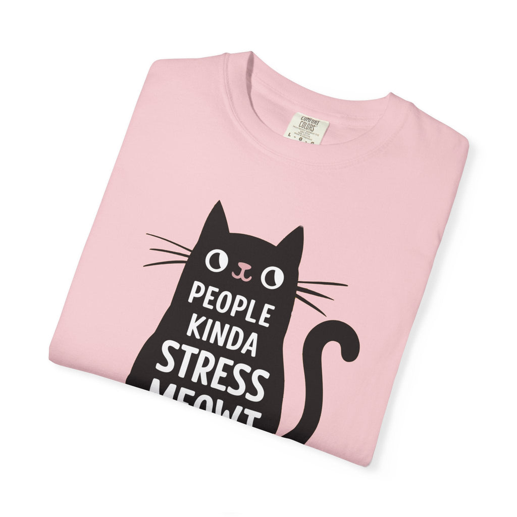 Cat Tee - I Speak 4 Languages Kinda Stress Meowt Cotton - DipaliZ