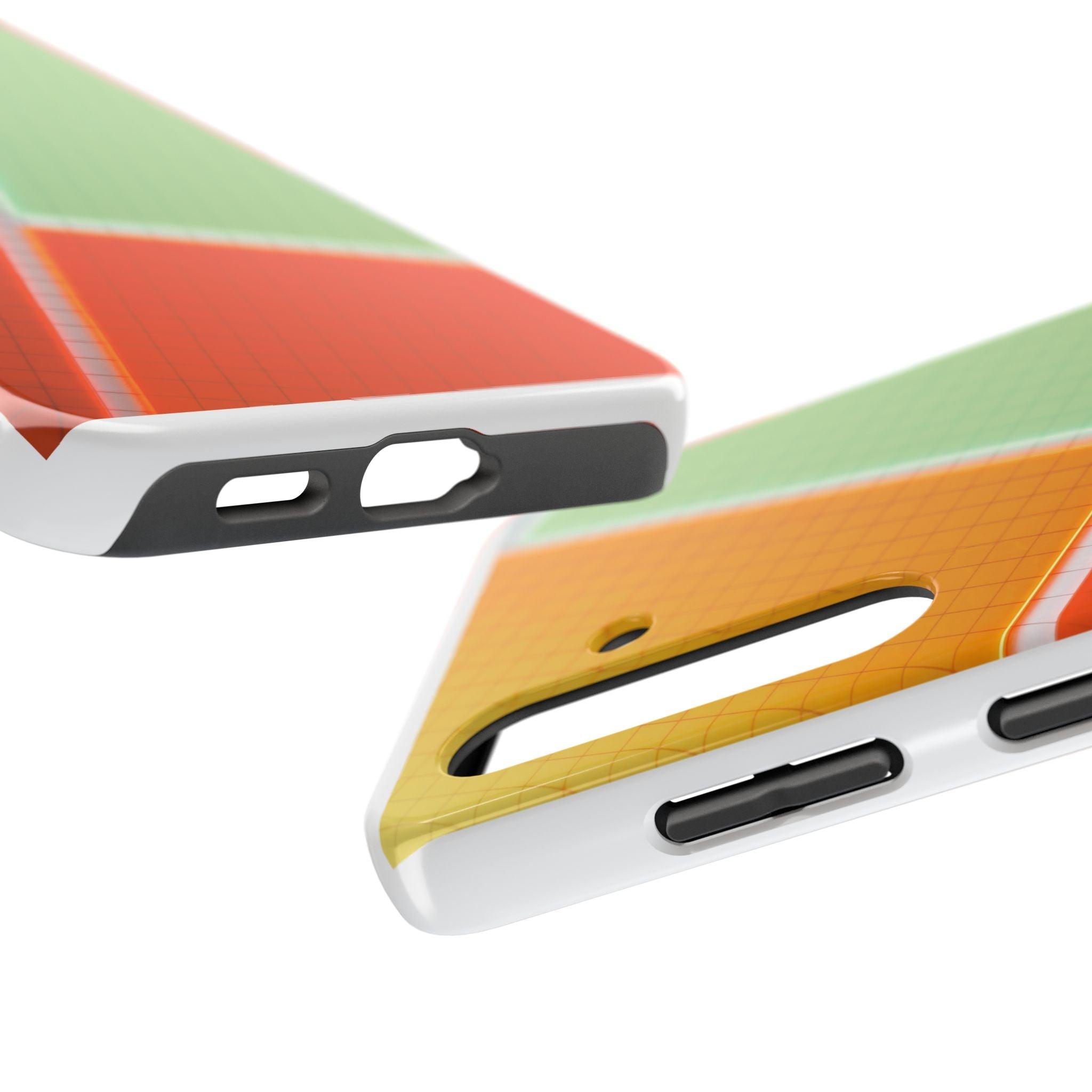 Four Colors Blocks With Shades Tough Phone Cases