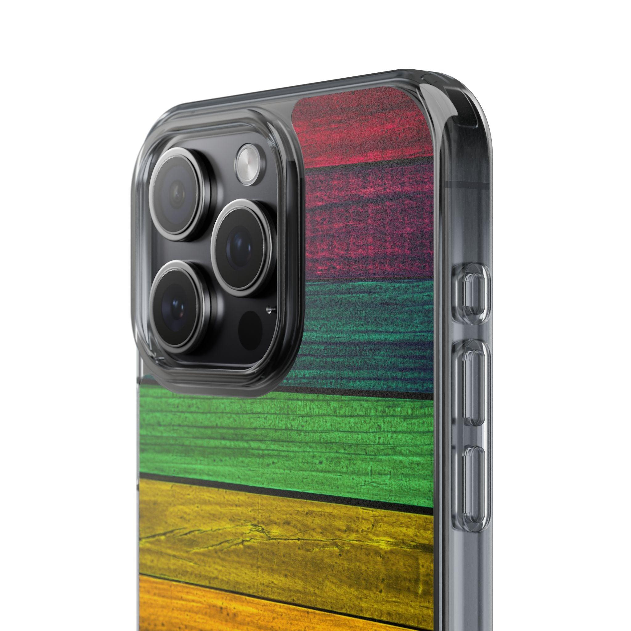 Rainbow On Woods Clear Cases