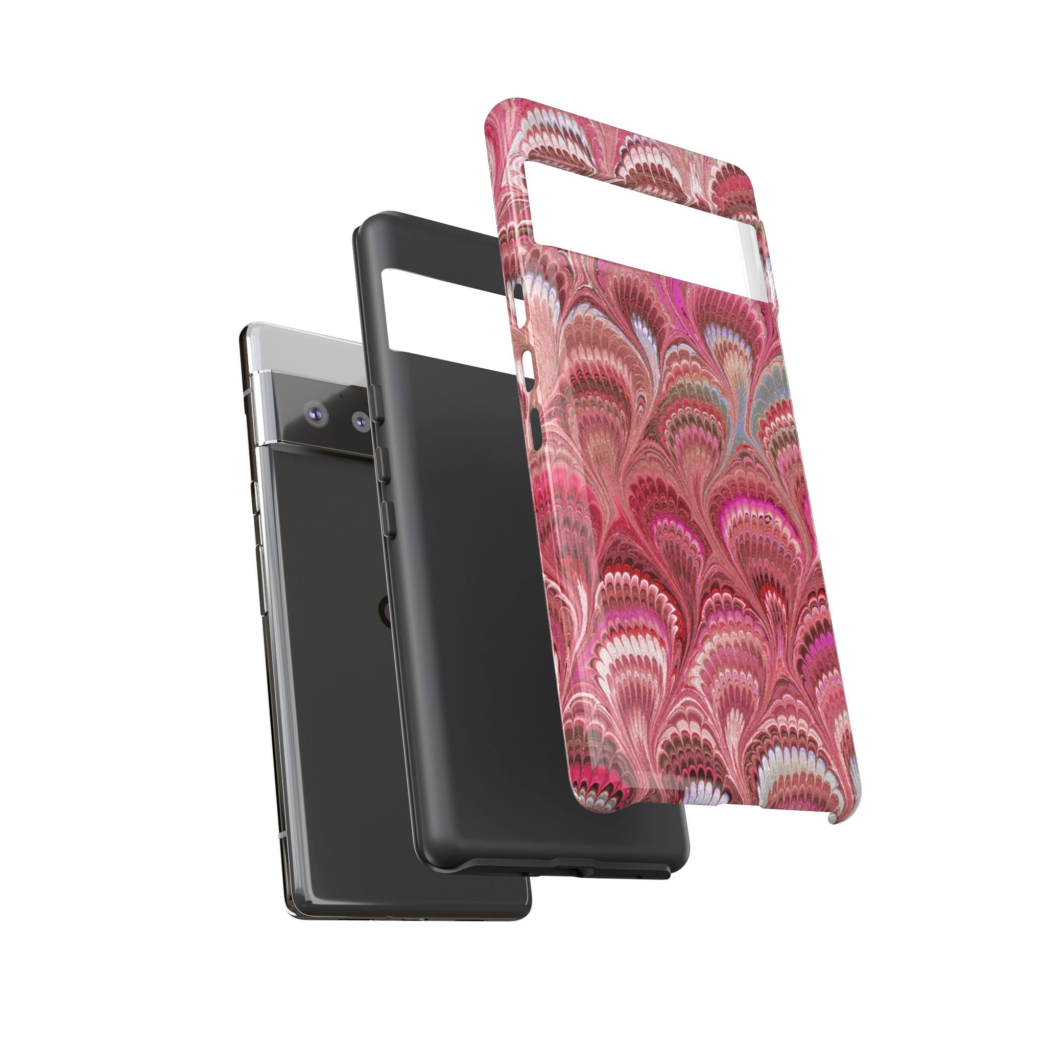 Shades of Pink Marbled Phone Case —  Dual Layer - Tough Protective Phone Cover
