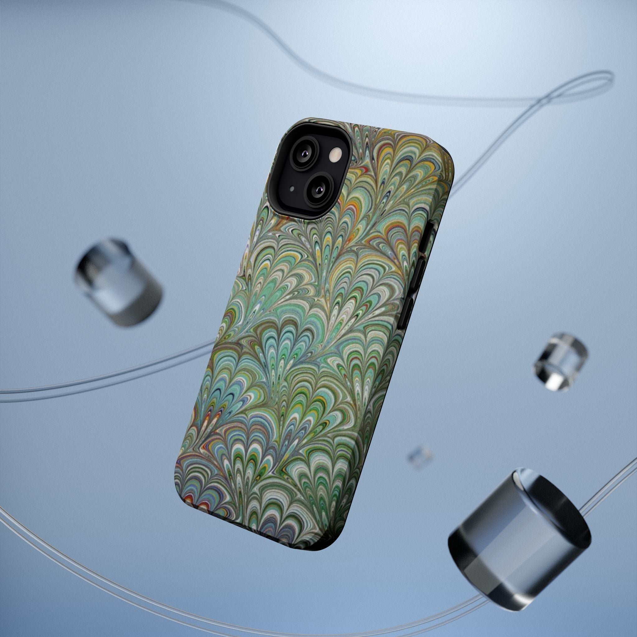 Italian Peacock Green Highly Durable Phone Case for Apple + Samsung
