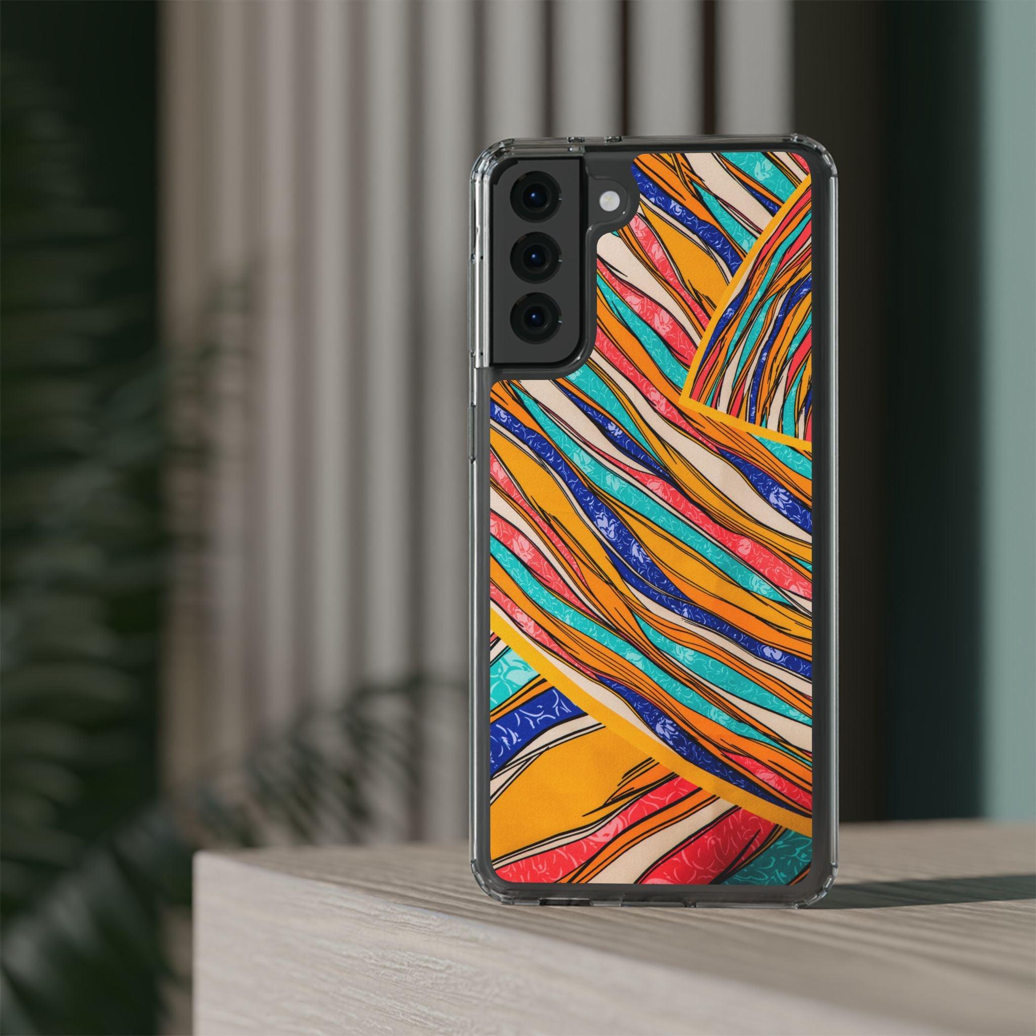 Clear Cases Stripes of  Powerful Colors
