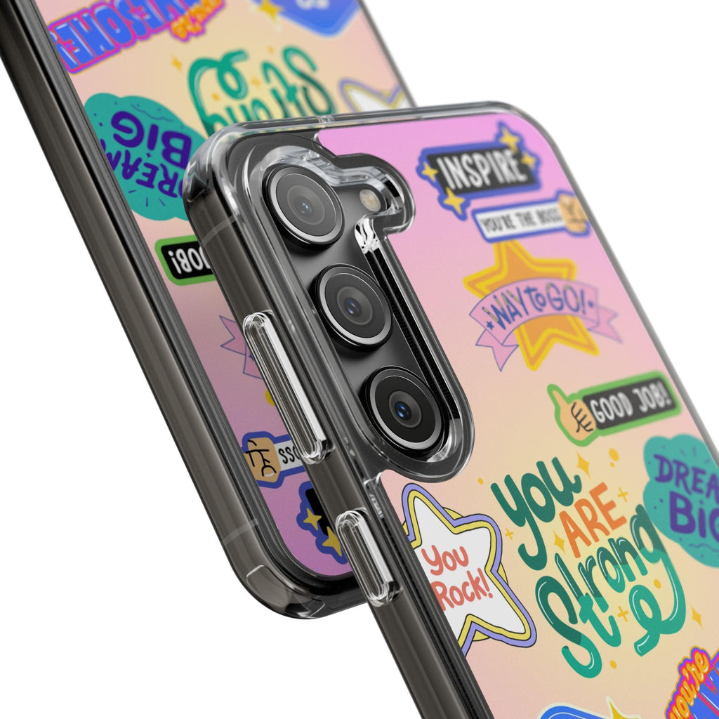 Motivational Stickers Clear Case