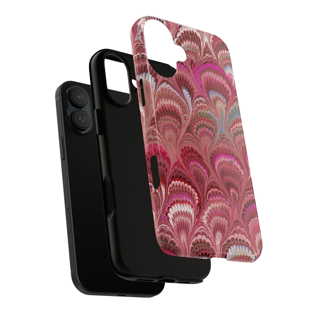 Shades of Pink Marbled Phone Case —  Dual Layer - Tough Protective Phone Cover