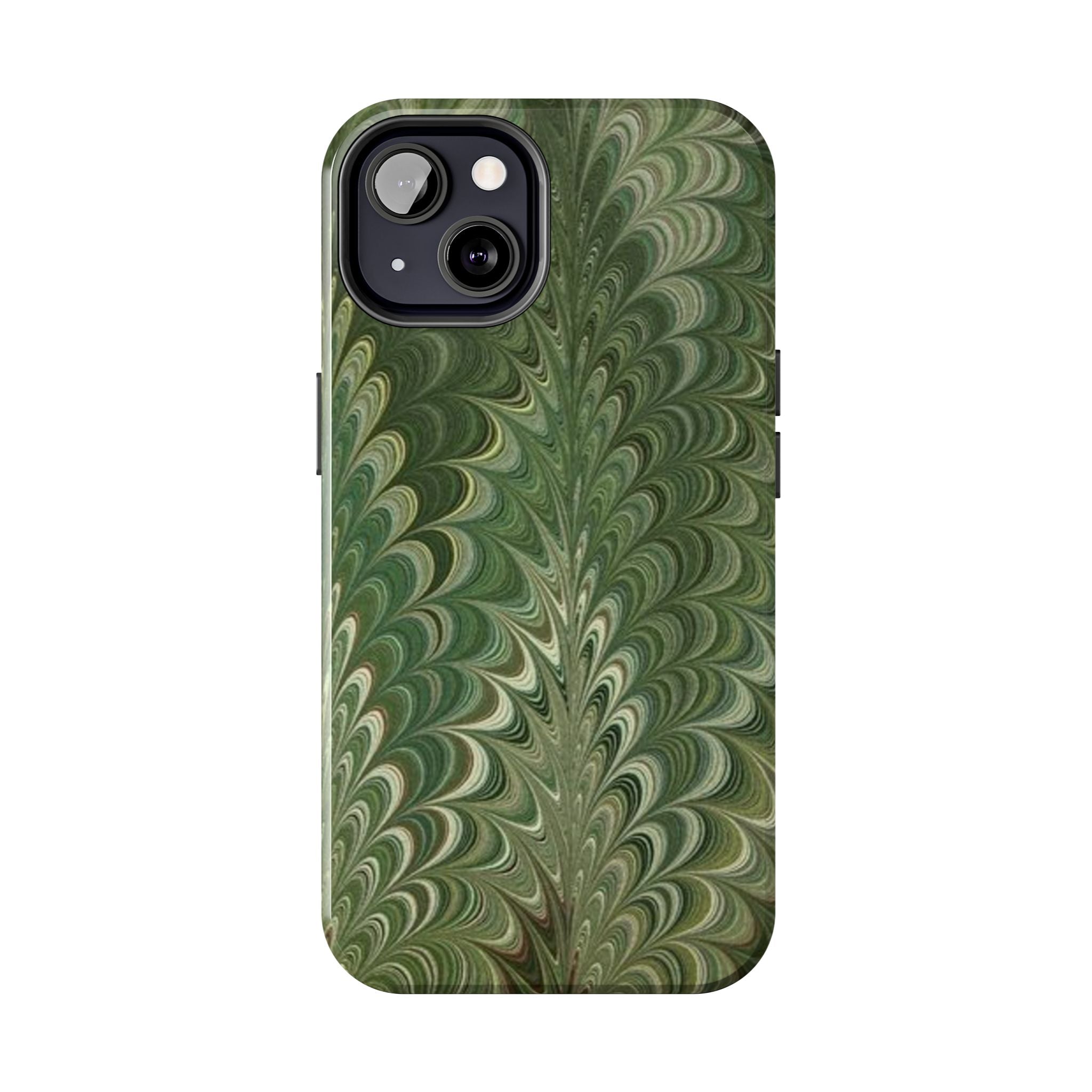 Deep Green Marble Italian Durable Phone Case