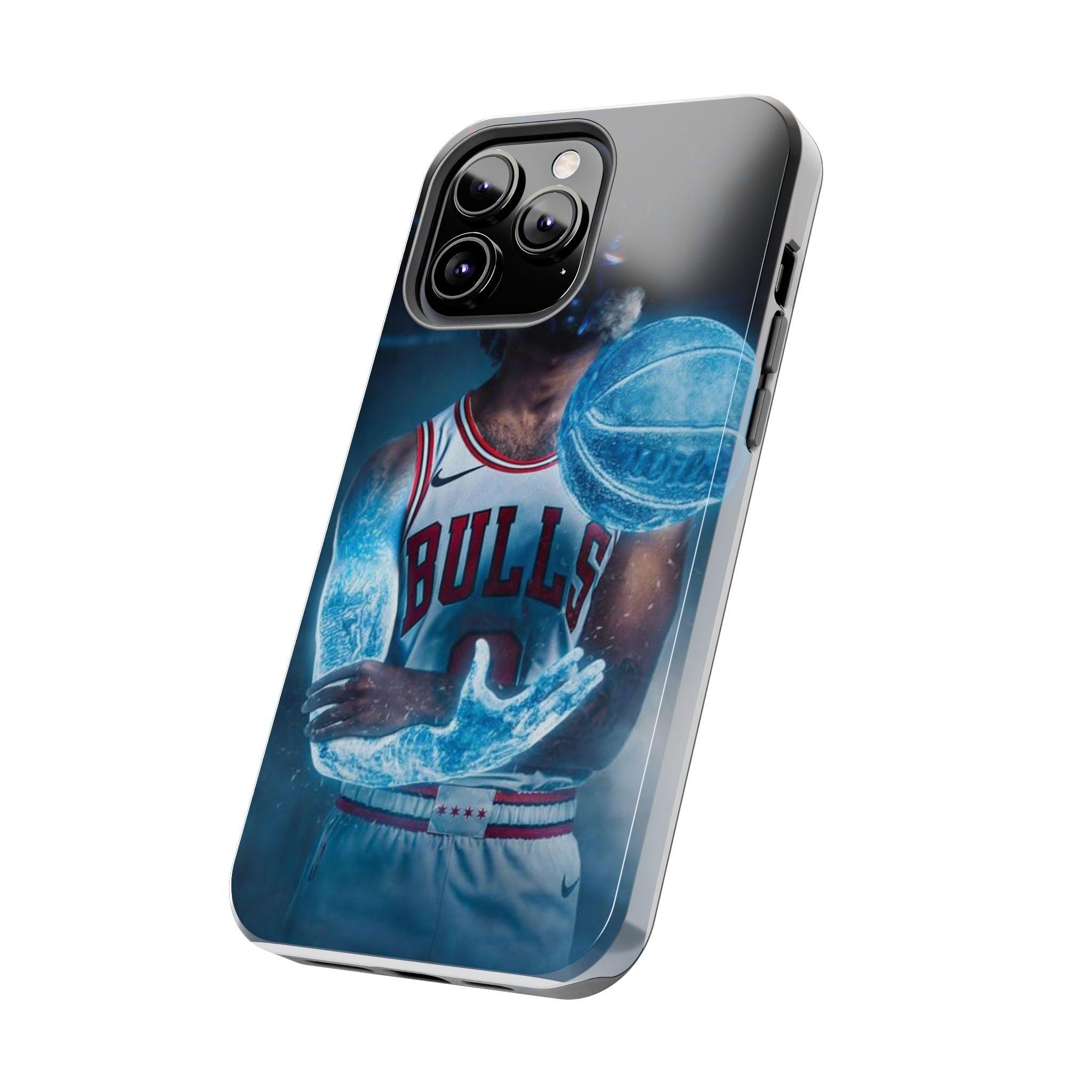 Coby White Chicago Bulls NBA Basketball Printed Tough Phone Case for iPhone & Samsung Galaxy - Dynamic Player Action Design