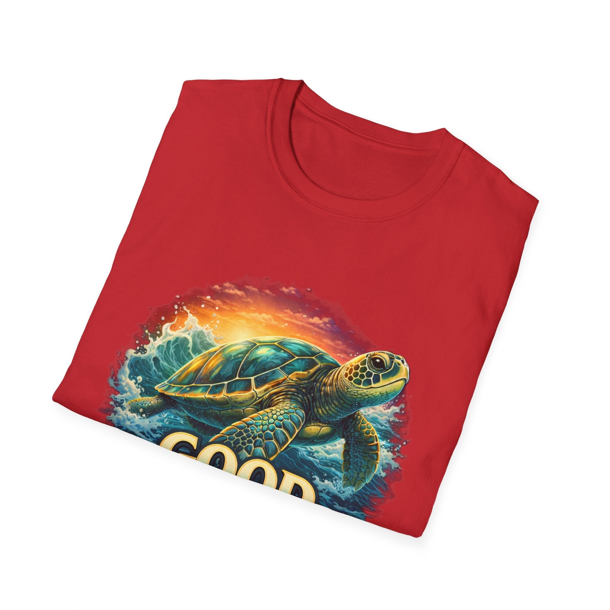 Sea Turtle 'Good Vibes' T-Shirt — Coastal Summer Surf Tee