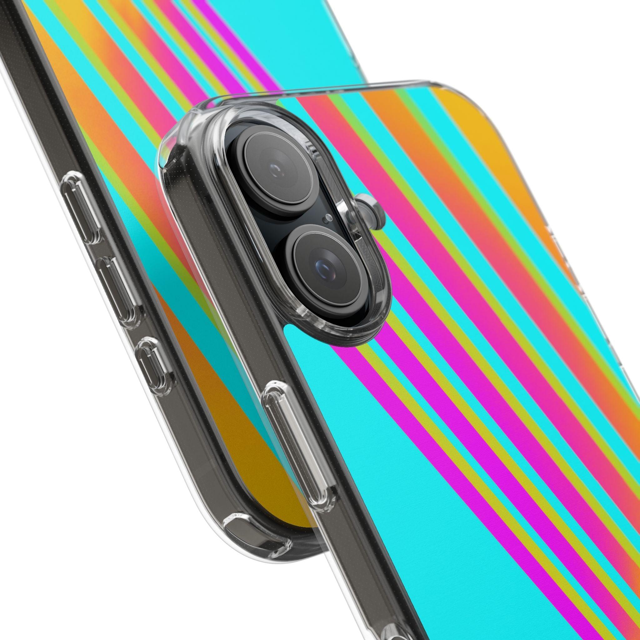 Abstract Pattern With Vibrant Color Clear Cases
