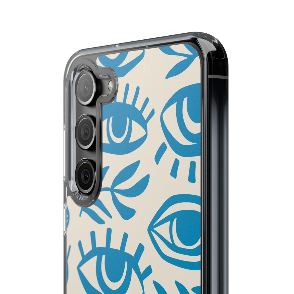 Eyes And Leaves  Pattern Clear Cases