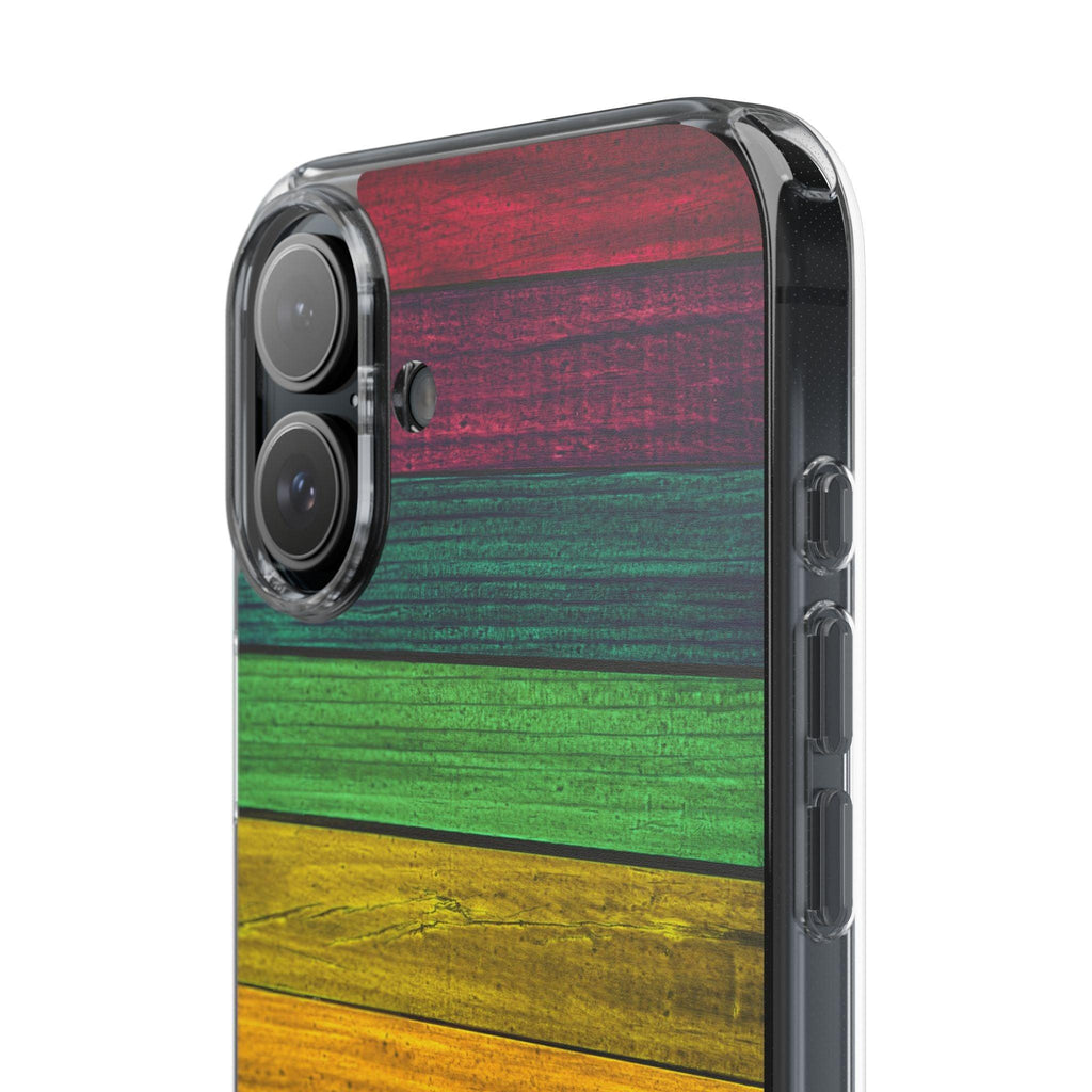 Rainbow On Woods Clear Cases